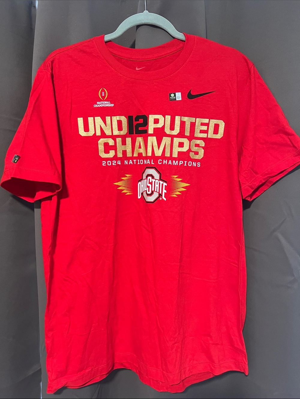 Nike Red Ohio State 'Undisputed Champs' Graphic Tee